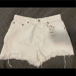Zara white shorts